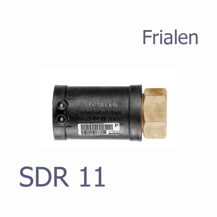Переход электросварной MUM SDR 11 Frialen с внутренней резьбой c ПЭ на металл (бронза)