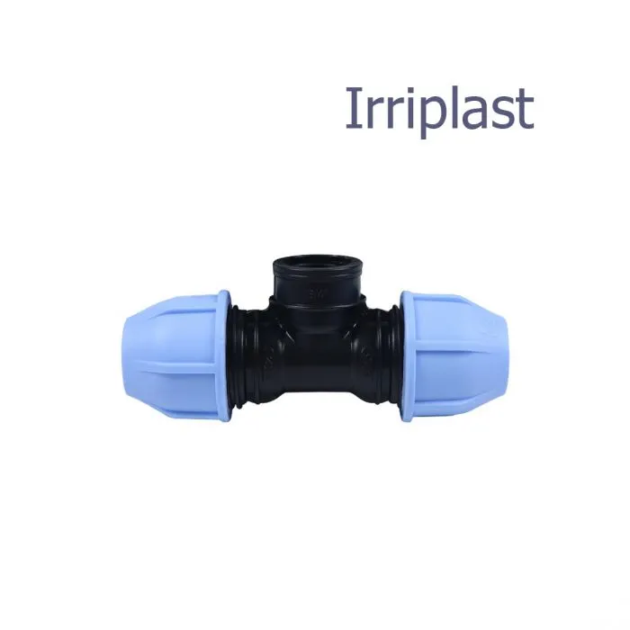 Тройник ПНД компрессионный с внутренней резьбой Irriplast