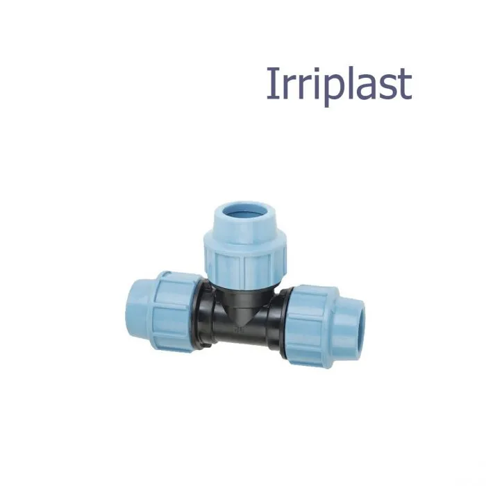 Тройник ПНД компрессионный равнопроходной Irriplast2