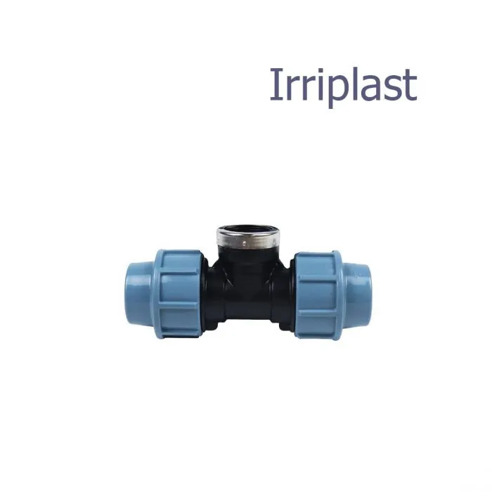 Тройник ПНД компрессионный с внутренней резьбой 2 Irriplast