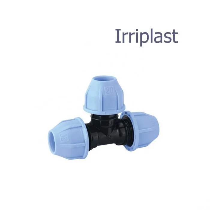 Тройник ПНД компрессионный равнопроходной Irriplast